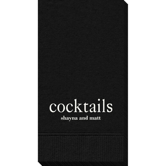 Big Word Cocktails Guest Towels
